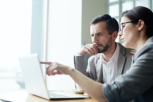 a business owner working with a sales culture consultant